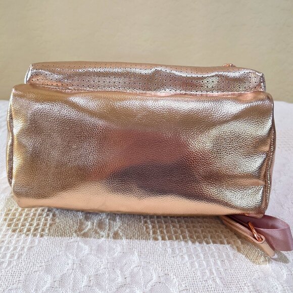 NWT Rose Gold Pink Mickey Icon Flair Disney Backpack Bag Computer Minnie Mouse main image 8